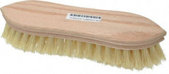 PRO-SOURCE - 1" Bristle Length, Tampico Scrub Brush - 9" OAL, Hardwood Block - A1 Tooling