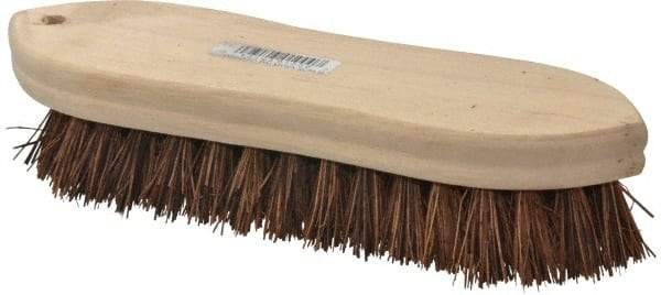 PRO-SOURCE - 1" Bristle Length, Palmyra Scrub Brush - 9" OAL, Hardwood Block - A1 Tooling