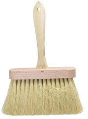 PRO-SOURCE - Tampico Surface Preparation Kalsomine Brush - 4" Bristle Length, 6-1/2" Wide, Wood Handle - A1 Tooling