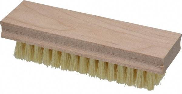 PRO-SOURCE - 6-1/2" OAL Hand & Fingernail Scrub Brush - Tampico Bristles, Hardwood Block - A1 Tooling