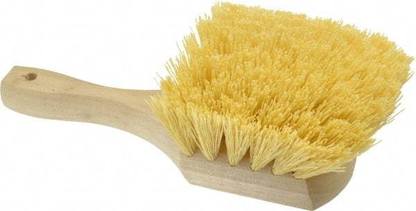 PRO-SOURCE - 2" Bristle Length, Polypropylene Utility Scrub Brush - 8" OAL, Hardwood Block - A1 Tooling