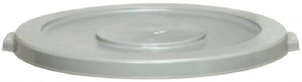 Continental - Round Lid for Use with 32 Gal Round Trash Cans - Gray, Polyethylene, For Huskee Trash Cans - A1 Tooling