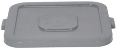 Continental - Square Lid for Use with 32 Gal Square Trash Cans - Gray, Structolene, For Huskee Trash Cans - A1 Tooling