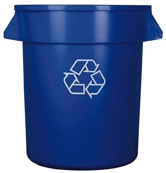 Continental - 20 Gal Blue Round Recycling Container - Polyethylene - A1 Tooling