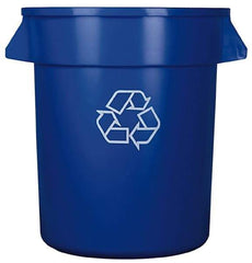 Continental - 20 Gal Blue Round Recycling Container - Polyethylene - A1 Tooling