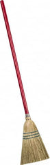 PRO-SOURCE - 38" OAL Corn Bristle Lobby Broom - 26" Handle Length, Wood Handle, 6-1/2" Wide - A1 Tooling