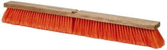 PRO-SOURCE - 30" General Purpose Polypropylene Push Broom - 3" Bristle Length, Wood Block, Threaded Handle Connection, Handle Sold Separately - A1 Tooling