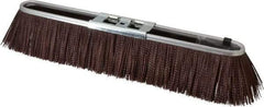 PRO-SOURCE - 18" Rough Surface Polypropylene Push Broom - 3" Bristle Length, Metal Block, Bolt-On Handle Connection - A1 Tooling