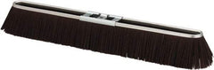 PRO-SOURCE - 24" Rough Surface Polypropylene Push Broom - 3" Bristle Length, Metal Block, Bolt-On Handle Connection - A1 Tooling