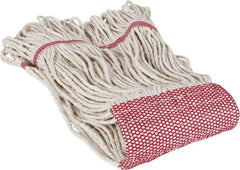 PRO-SOURCE - 5" Red Head Band, Medium Cotton Loop End Mop Head - 4 Ply, Clamp Jaw Connection, Use for General Purpose - A1 Tooling