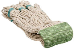 PRO-SOURCE - 5" Green Head Band, Large Cotton Loop End Mop Head - 4 Ply, Clamp Jaw Connection, Use for Finishing - A1 Tooling