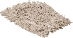 PRO-SOURCE - 36" Long x 5" Wide Yarn Blend Dust Mop Head - Snap-On, Red, Looped Head, Launderable - A1 Tooling