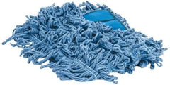 PRO-SOURCE - 24" Long x 5" Wide Yarn Blend Dust Mop Head - Snap-On, Blue, Looped Head - A1 Tooling