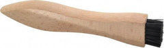 PRO-SOURCE - 4-3/4" OAL, Nylon Dirt Brush - 1/2" Bristle Length, 7/8" Long x 1-3/32" Wide Head, Straight Hardwood Handle - A1 Tooling