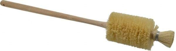 Made in USA - 21" OAL Toilet Bowl Brush - Tampico Bristles, 12" Wood Handle, White - A1 Tooling