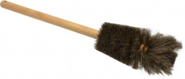 Made in USA - Tampico Food Service Brush - 5-3/4" x 4-1/2" Long x 4-1/2" Wide Head, 5-3/4" OAL, White, Wood Block - A1 Tooling