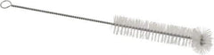 PRO-SOURCE - 3/4" Diam Nylon Tube Brush - 9" OAL, 3-1/2" Head Length, Wire Handle - A1 Tooling