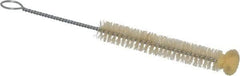 PRO-SOURCE - 1/2" Diam Sponge End, Tampico Tube Brush - 6-1/4" OAL, 3-1/4" Head Length, Wire Handle - A1 Tooling