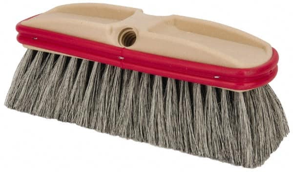 PRO-SOURCE - 10" Overall Length, Vehicle Wash Brush - Natural Colored Tampico Bristles - A1 Tooling