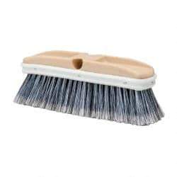 PRO-SOURCE - 10" OAL, Vehicle Wash Brush - Gray Plastic Bristles - A1 Tooling