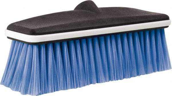 PRO-SOURCE - 10" Overall Length, Vehicle Wash Brush - Blue and Black, Plastic Bristles - A1 Tooling