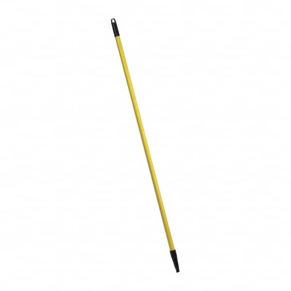 PRO-SOURCE - 48 x 1" Fiberglass Handle for Push Brooms - Threaded Connection, Yellow - A1 Tooling