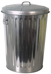 PRO-SOURCE - Galvanized Metal Pail with Lid - Galvanized Metal, 23-1/2" High - A1 Tooling