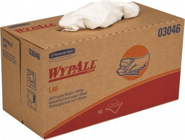 WypAll - L40 Dry General Purpose Wipes - Pop-Up, 10" x 10-3/4" Sheet Size, White - A1 Tooling