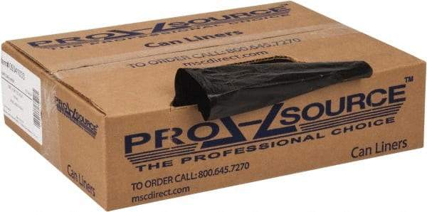 PRO-SOURCE - 0.6 mil Thick, Household/Office Trash Bags - 30" Wide x 36" High, Black - A1 Tooling