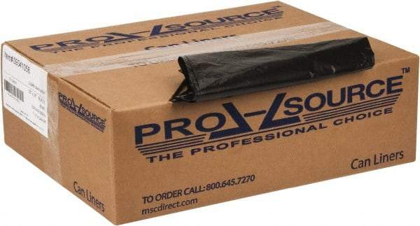 PRO-SOURCE - 0.8 mil Thick, Household/Office Trash Bags - 33" Wide x 39" High, Black - A1 Tooling