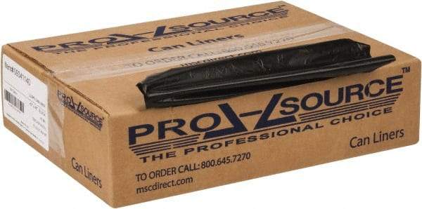 PRO-SOURCE - 0.8 mil Thick, Household/Office Trash Bags - 43" Wide x 48" High, Black - A1 Tooling