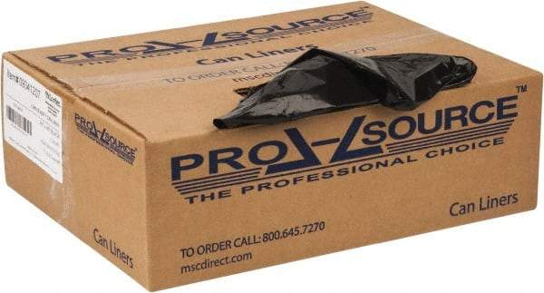 PRO-SOURCE - 1.25 mil Thick, Heavy-Duty Trash Bags - 43" Wide x 48" High, Black - A1 Tooling