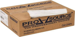 PRO-SOURCE - 0.8 mil Thick, Household/Office Trash Bags - 38" Wide x 58" High, Clear - A1 Tooling