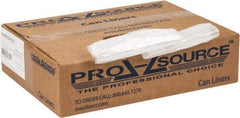 PRO-SOURCE - 0.31 mil Thick, Household/Office Trash Bags - 24" Wide x 24" High, Clear - A1 Tooling