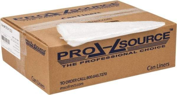 PRO-SOURCE - 0.63 mil Thick, Household/Office Trash Bags - 43" Wide x 48" High, Clear - A1 Tooling