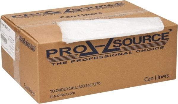 PRO-SOURCE - 0.67 mil Thick, Household/Office Trash Bags - 38" Wide x 60" High, Clear - A1 Tooling