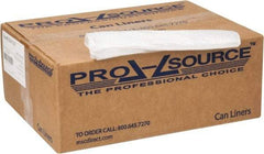 PRO-SOURCE - 1.75 mil Thick, Heavy-Duty Trash Bags - Linear Low-Density Polyethylene (LLDPE), 50" Wide x 60" High, Clear - A1 Tooling