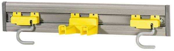 Rubbermaid - 4-1/4" Projection, Plastic Wall Strip Organizer - 18" OAL - A1 Tooling