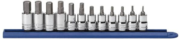 GearWrench - 12 Piece 3/8" Drive Metric Hex Bit Socket Set - 2 to 12mm Hex - A1 Tooling