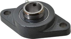 Browning - 1" ID, 4-7/8" OAL x 2-3/4" OAH 2-Bolt Flange Air Handling - 1,651 Lb Static Cap, 2,801 Lb Dyn Cap, 3-57/64" Btw Mnt Hole Ctrs, Cast Iron - A1 Tooling