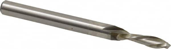 Onsrud - 3/16" Cutting Diam x 5/8" Length of Cut, 2 Flute, Downcut Spiral Router Bit - Uncoated, Right Hand Cut, High Speed Steel, 2-7/8" OAL x 1/4" Shank Diam, Double Edge, 19 to 32° Helix Angle - A1 Tooling