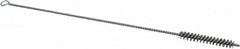 Schaefer Brush - 3" Long x 1/2" Diam Stainless Steel Long Handle Wire Tube Brush - Single Spiral, 15" OAL, 0.006" Wire Diam, 0.17" Shank Diam - A1 Tooling