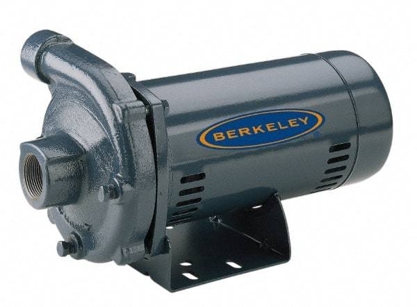 Berkeley - ODP Motor, 208-230/460 Volt, 3 Phase, 1/2 HP, Cast Iron Straight Pump - 1-1/4 Inch Inlet, 1 Inch Outlet, 83 Max Head psi, Brass Impeller - A1 Tooling