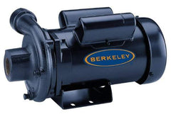 Berkeley - TEFC Motor, 230 Volt, 1 Phase, 2 HP, Cast Iron Straight Pump - 1-1/2 Inch Inlet, 1-1/4 Inch Outlet, 131 Max Head psi, Brass Impeller - A1 Tooling