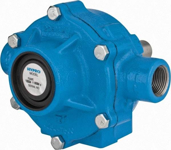 Pentair - 8-Roller Pump, Cast Iron Housing Material, Roller Spray Pump Only - 3/4 Inch Inlet Size, 3/4 Inch Outlet Size, 300 psi Max Working Pressure, 1000 Max RPM, Viton, Lip, 416 Stainless Steel, NPT - A1 Tooling