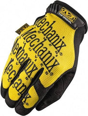 Mechanix Wear - Size M (9) Synthetic Leather General Protection Work Gloves - For General Purpose, Uncoated, Hook & Loop Cuff, Full Fingered, Yellow, Paired - A1 Tooling