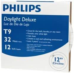 Philips - 32 Watt Fluorescent Tubular 4 Pin Lamp - 6,500°K Color Temp, 1,570 Lumens, T9, 12,000 hr Avg Life - A1 Tooling