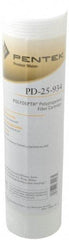 Pentair - 2-1/2" OD, 25µ, Polypropylene Thermal Bonded Cartridge Filter - 9.88" Long, Reduces Sediments - A1 Tooling