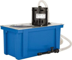 Little Giant Pumps - 1 Gallon Tank Capacity, 6' Coolant Line, Polypropylene Tank, Flood Coolant System - 12" Tank Length x 6" Tank Width x 9-1/4" Tank Height - A1 Tooling