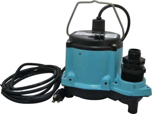 Little Giant Pumps - 1/3 hp, 115 Amp Rating, 115 Volts, Manual Operation, Dewatering Pump - Cast Iron Housing - A1 Tooling